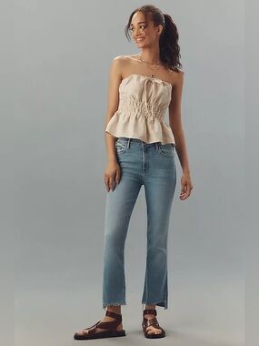 MOTHER Insider Crop Step Fray Jeans